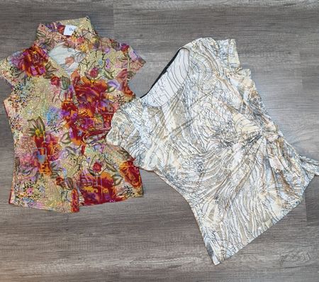 3022 - Y2K Style Printed Blouses