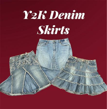Y2K Denim Skirts - (14/01)