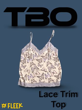 Lace trim top