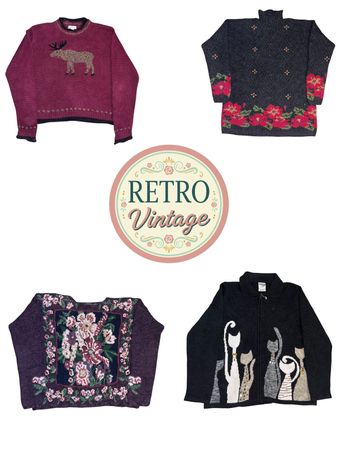 Vintage style crazy crash knitwear<E>