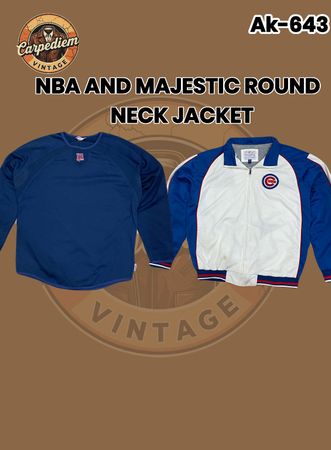 NBA And Majestic Round Neck Jackets Ak-643