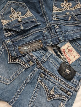 Miss Me Rock Revival True Religion Shorts