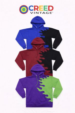 CR1124  Upcycled Fire Panel Hoodie