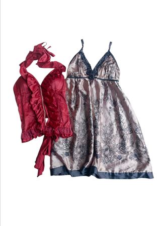 TH64 mix tops/ slip dress -10p