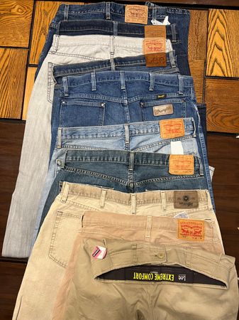 Levis Lee Wrangler Jeans and Pants: 10 Pcs