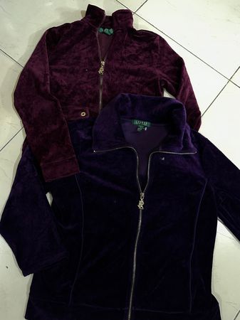 Ralph Lauren Velour Zipper