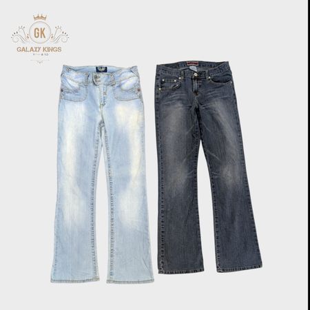 Y2K Embroidered Flare Jeans