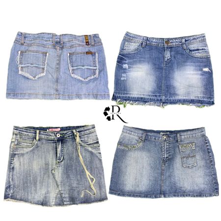 Y2K Britney Era Girl Denim Mini skirts Rw-1456
