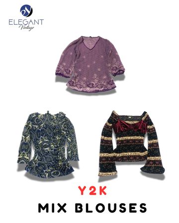 Y2K Mix Blouse - EV2097