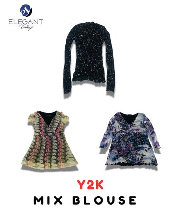 Y2K Mix Blouse - EV2102