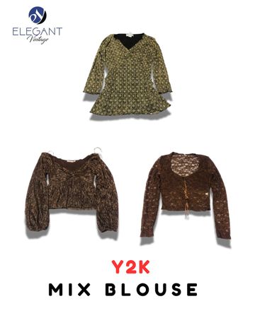 Y2K Mix Blouse - EV2107
