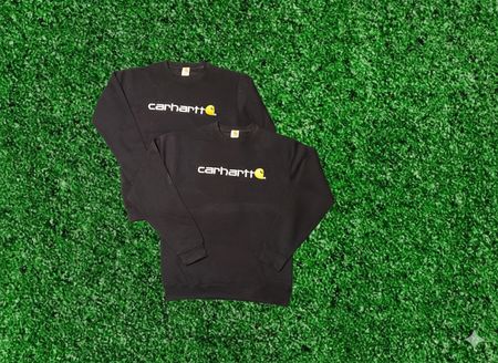 Carhartt rework style black sweatshirt