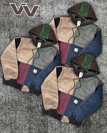 Carhartt reworked style corduroy patchwork active jackets #16126
