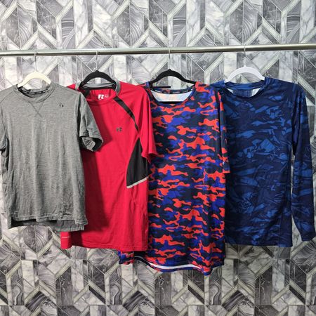 AV-0707 Russell Athletic T-shirts | Mistura de Mangas Curtas e Longas