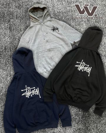 Stussy reworked style embroidered zipper hoodies #16126