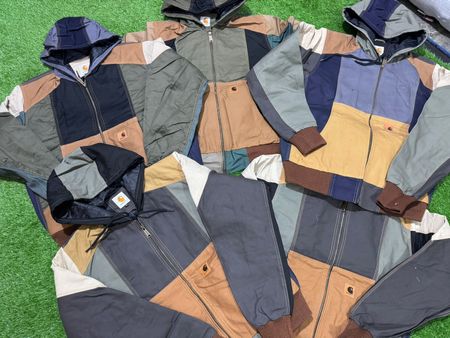 Rework Style Carhartt Patchwork hooded.
