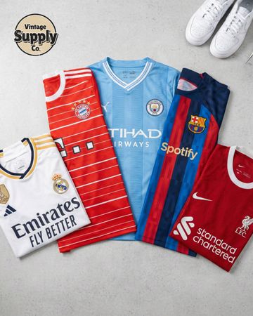 ヴィンテージフットボールチームジャージ | F16126