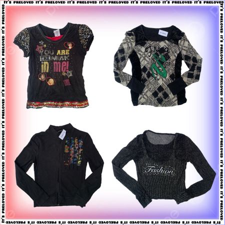 Pacote Cyber Y2K Girl - tops, vestidos, saias (SS-1849)