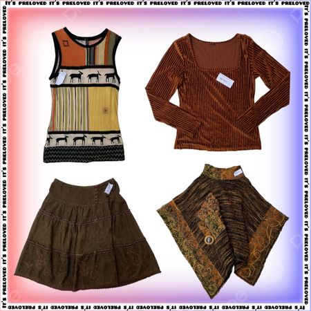 Earthy Undertones - Skirts, Tops, Coat, Pant (SS-1851)