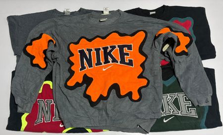 Nike Rework style patch work sweatshirt