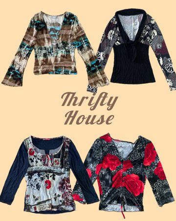 Retro 2000s Y2k Tops(TH/118)