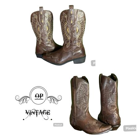 Op vintage 139 Branded Cowboy Boots