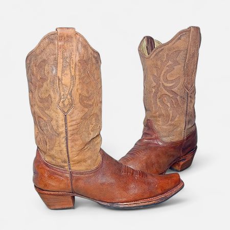 SA#385 Vintage-markierte Cowboystiefel Corral mit Top-Marken