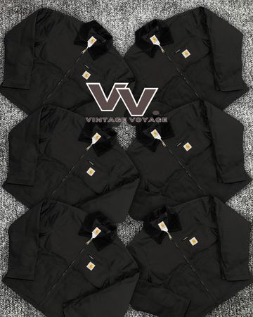 Carhartt reworked style black Detroit jackets #17126