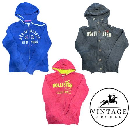 Y2K Retro Kapuzenpullis Hollister Aeropostale Mehrfarbiges Bundle