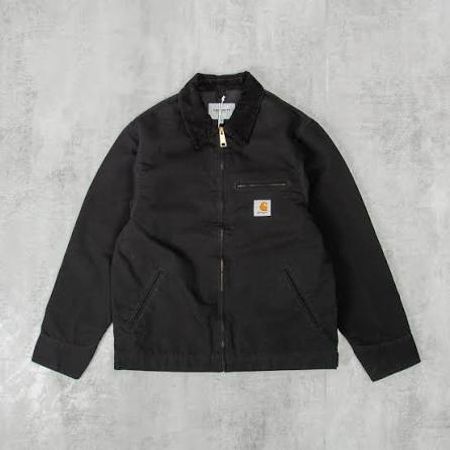 Carhartt black Detroit jacket Reworked style