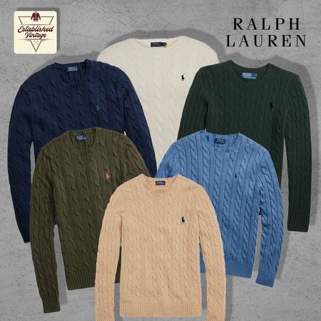 Polo RL Cable Knit Sweaters | EV1701