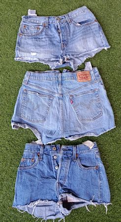 Levi's 501 Short blue denim 12Pcs (RV # 068)