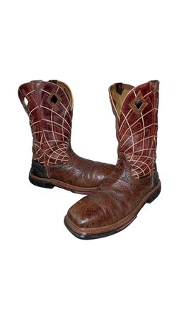 MV383# Botas de Cowboy Vintage de Boa Qualidade