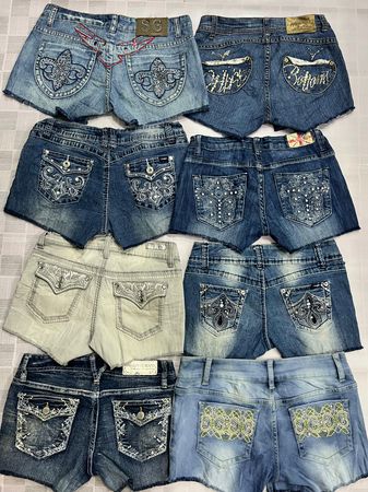 R358 Upcycled Ladies Embellished Sexy Hot Shorts
