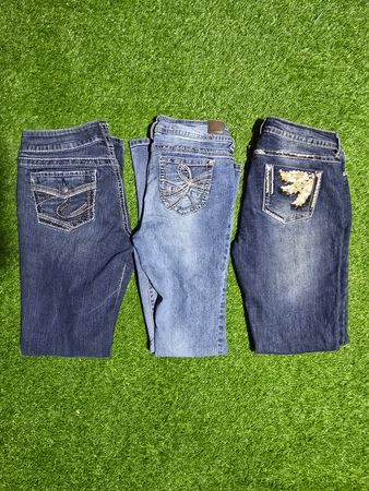 Y2K Flare/Bootcut Embellished/Embroidery Jeans