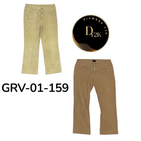 Y2K Retro Corduroy Pants – Vintage 2000s Style (GRV-01-159)