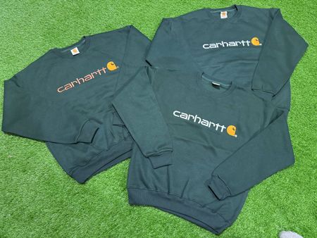 Rework Style Carhartt Green sweatshirt.