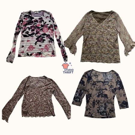 Whispered Desire Y2K Mesh Tops(MTO-001)