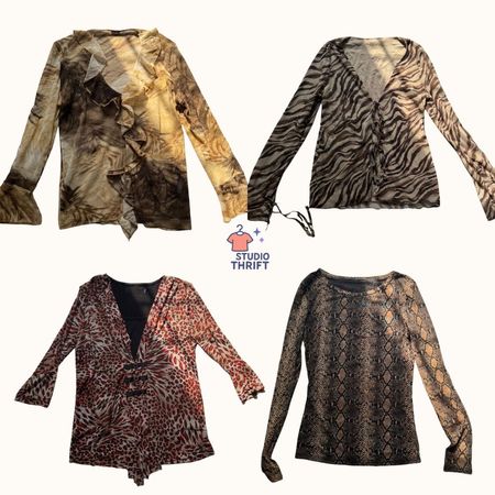 Feral Nights Y2K Mesh Tops(MTO-006)