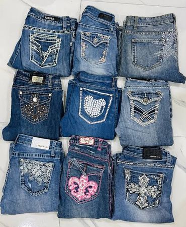 Y2K Embalished Flared/Bootcut Jeans