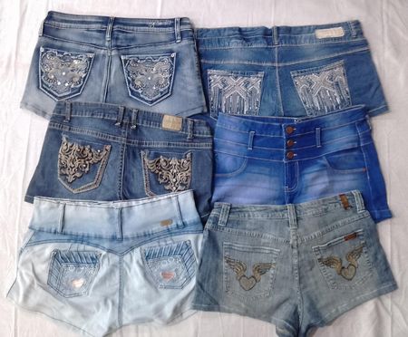 CR5944 Upcycled Y2K-Style Shorts