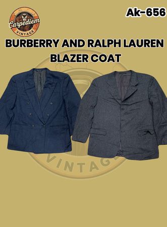 Burberry And Ralph Lauren Blazer Coat Ak-656