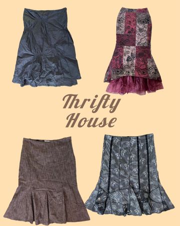 Boho Flair Y2k Maxi Skirts(TH/128)