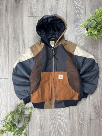 Carhartt Rework-Stil mehrfarbige Kapuzenjacken