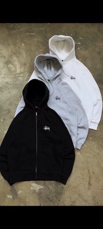 Stussy rework style mix embroidery hoodie