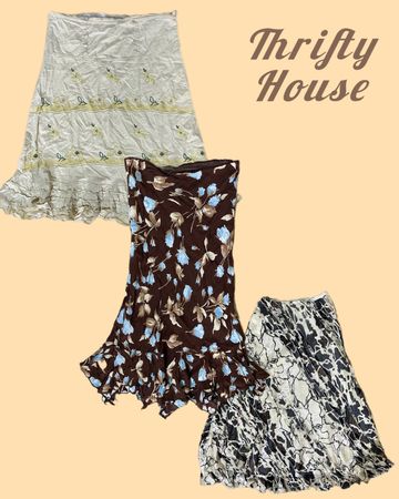 Retro Y2k Maxi Skirts(TH/135)