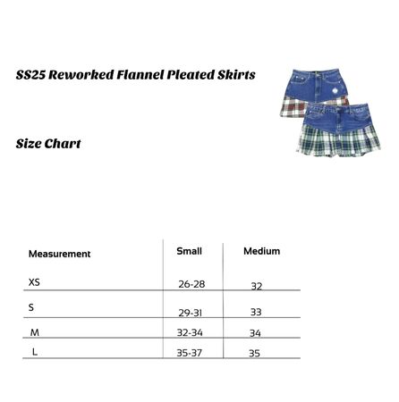 Upcycled Flannel Pleated Skirts
