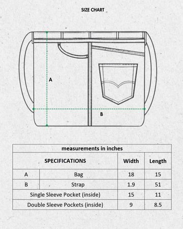 Borsa a tracolla in denim riciclato - moq 15