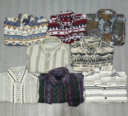 Crazy pattern flannel shirts