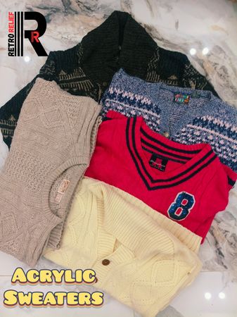 Mélanger des pulls en acrylique